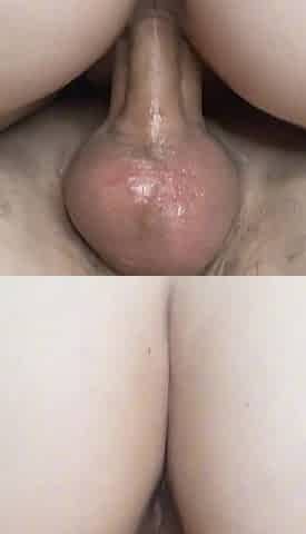 Cowgirl Position Close up - Filling Her Pussy Deep