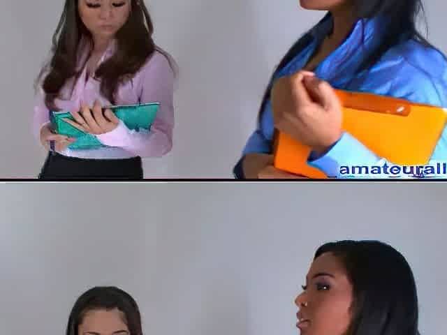 Hawt Oriental and Black three-some to secure a loan