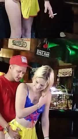 Boring Old Man and Horny Blonde
