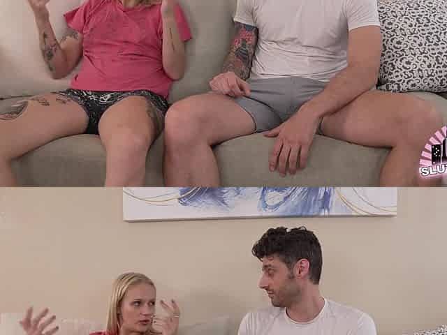 Bad Girl Finally Gets To Hook Up With Petite Blonde, Ashley Moore And Billy Boston