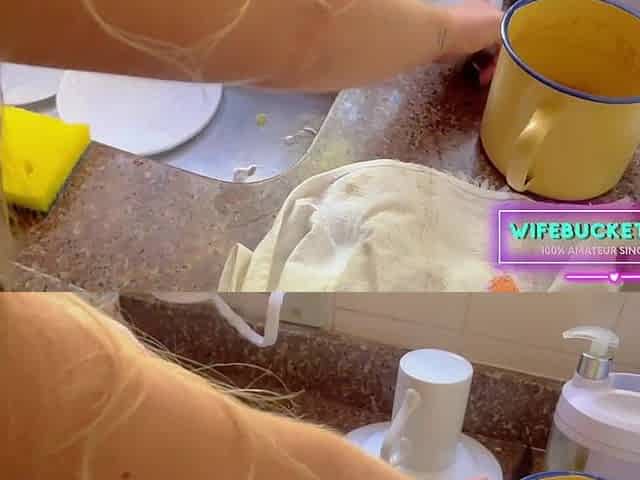 Playgirl we can clean up the kitchen later, now can u aid me clean my rod?