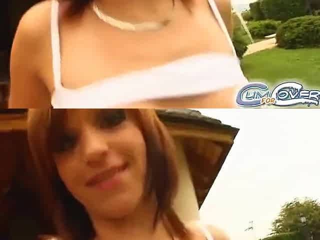 Cum Plastered Bitch Loves That Quatro Dick