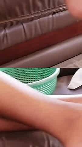 Aunty Smokes a Cigaratte in Night Gown