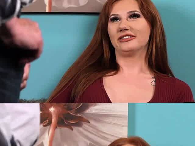 Inked cougar voyeur seduces incel