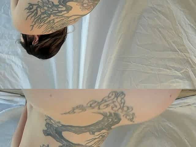 Busty brunette solo masturbation