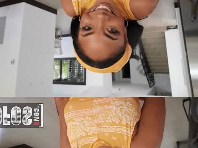 MOFOS - Cali Caliente Seduces Her Boyfriend Charles In The Kitchen So That babe Can Get His Car Keys