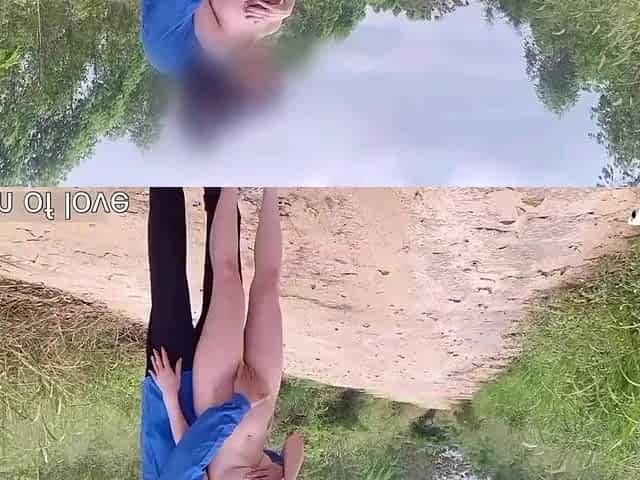 Painter screws a gorgeous hotty in the centre of the road.