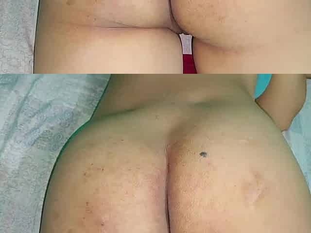 Boyfriend Fuck His Real Girlfriend and Cum Inside Her Pussy with Her Red Panty