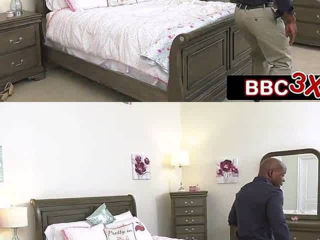 Sexually excited Hotty Takes Each Inch of Pervy Advisor's Large Ebony Schlong