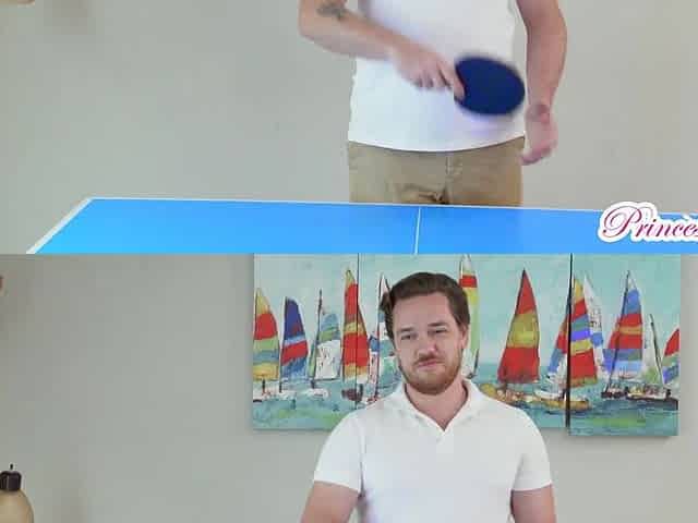 Lost a table tennis match and getting her pussy fucked for that