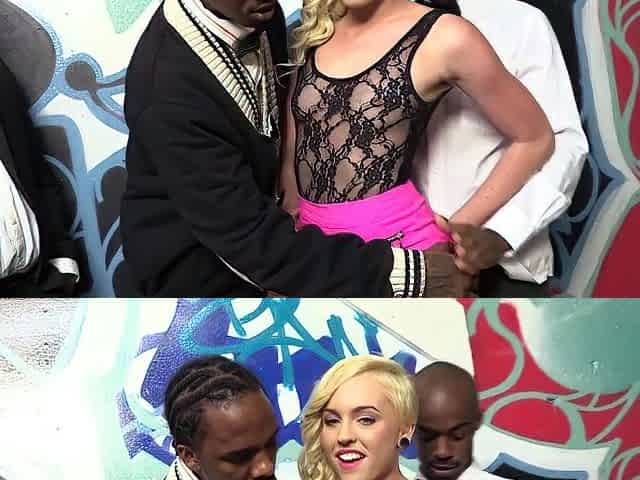 Interracial Blowbang - Miley May