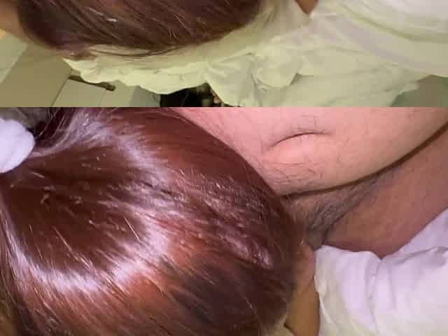 I love when my stepsister suck and play with my cum
