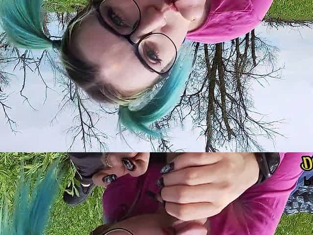 student with glasses likes sex on the street after college