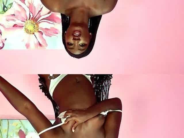 Amateur striptease and Solo masturbation