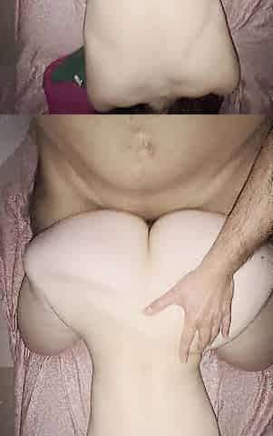 Banging Fit Butt Latin babe on Her Period - Doggy style