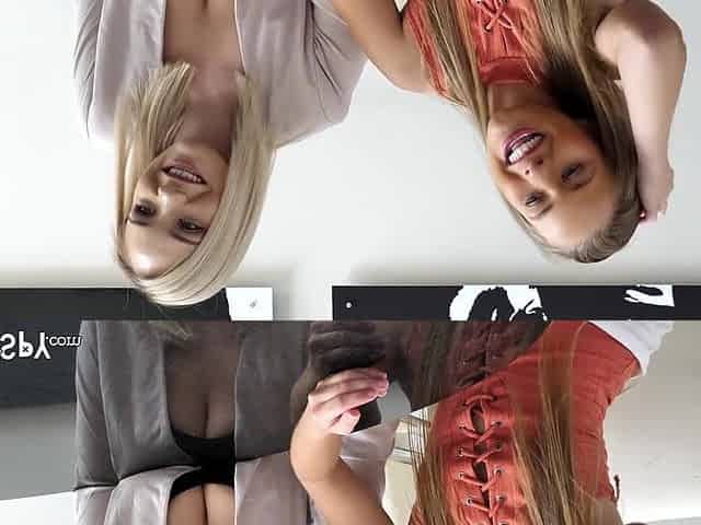 NANNYSPY Hopeless Nannies Caught Stealing! Suck Boss' Dong To Stay Out Of Jail - Lilly Ford