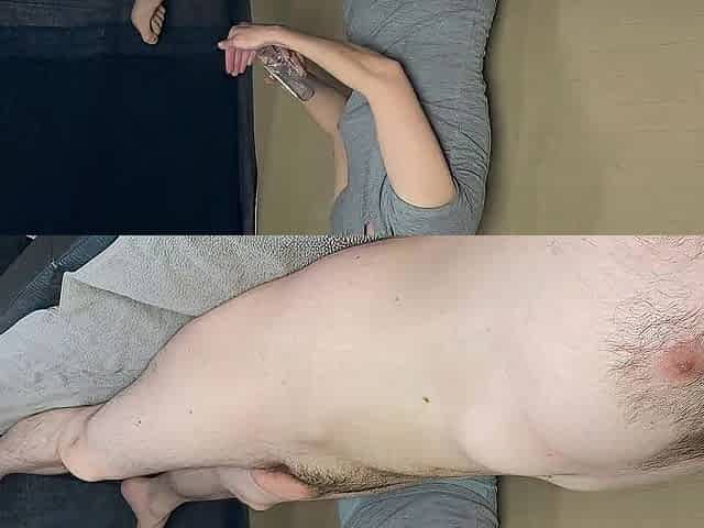 Massage therapist bare and gives additional service