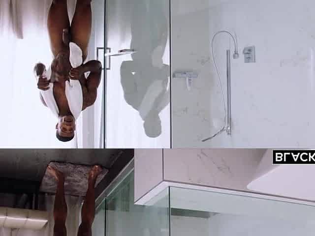 Blond in Interracial Oral job and Poses