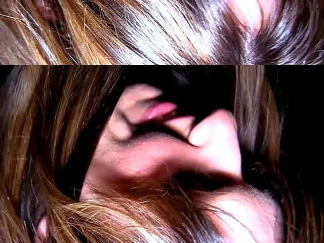Hot brunette with big boobs gives hot blowjob