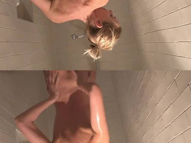 Blonde Gets It in the Shower!