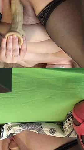 My Mature Wife Is Cheating on Me Again on Webcam - a Chubby MILF Fucks Her Big Ass and Hairy Pussy in Front of a Stranger