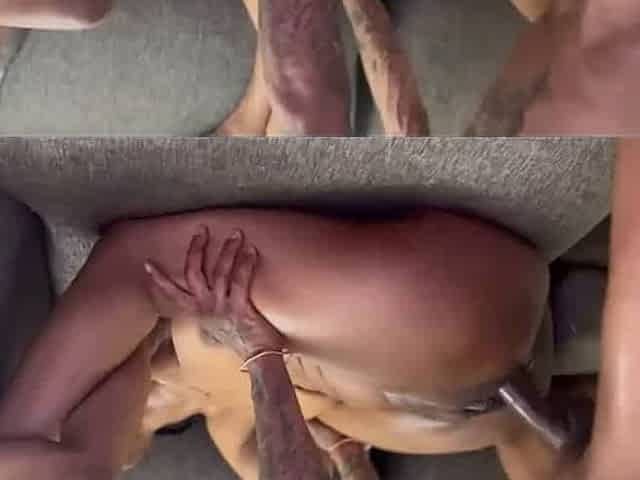 Flexible babe takes it hard from behind