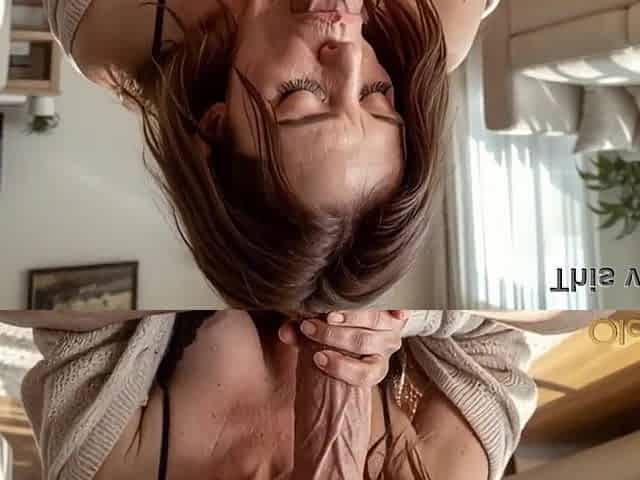 Wet aged woman gets her soaked cunt pounded in doggy style [AI]