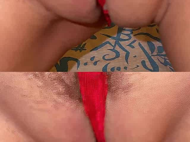 Greatly close-up view of a hotty masturbating
