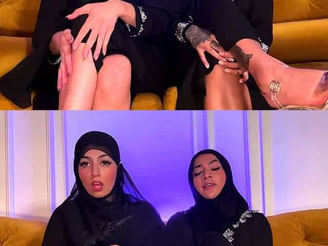 Two horny Hijabis help break your fast with a JOI