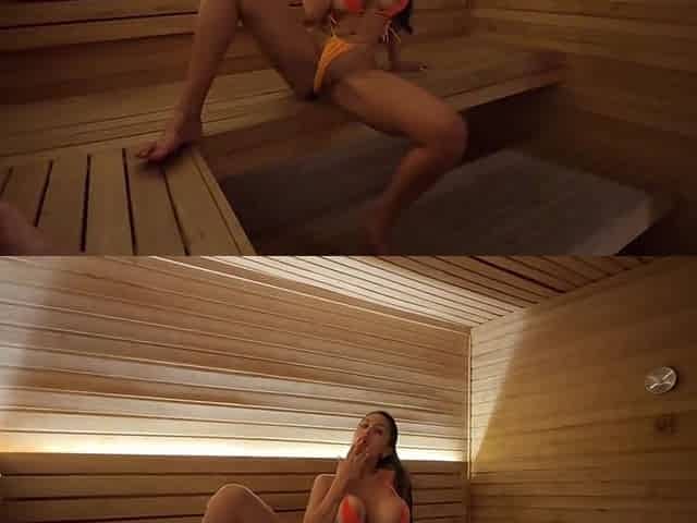 Really Risky And Quick Fucking On A Public Sauna By Hot Latina Milf With Lana Myers