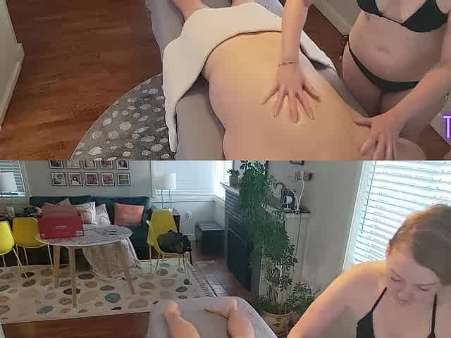 Favourable Dude Goes To Bikini Massage Parlor, Gets Glad Ending With Masturbator Machine