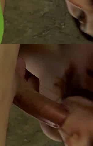 BIg ass brunette fucked and sprayed on her big boobs