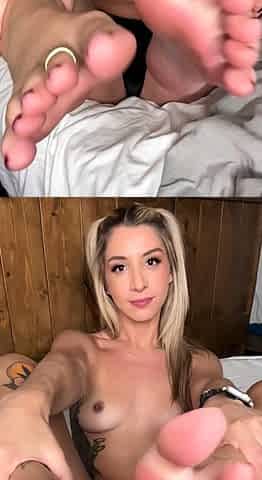 Amateur blonde teen fucks pussy and ass with toy