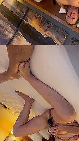 Wife Throttles Her Vagina with Wand