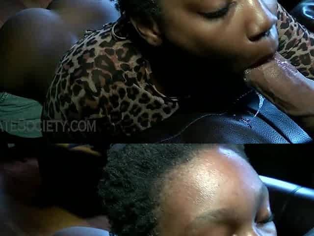 Curvaceous beauty shares passionate intense black desire