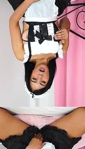 Asian Maid Vibrator Play