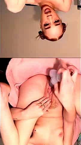 Busty amateur GF webcam solo