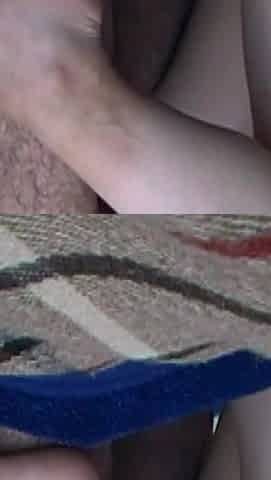 Girlfriend Got Scared When She Saw My Big Dick I Managed to Fuck Her Hairy Pussy at Night