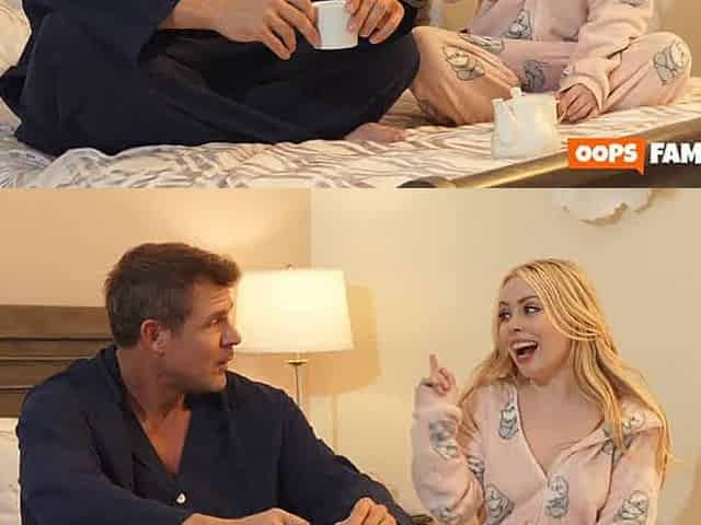 Stepdaddy and I had a secret pajama party-it was the best porn ever!
