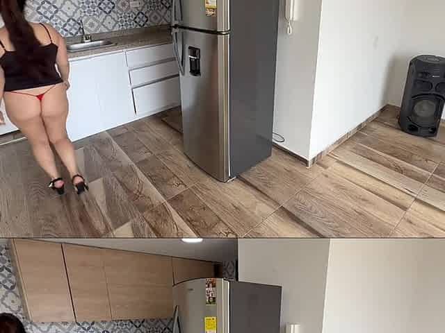 Busty Amateur Filming A Secret Tryst With The Locksmith