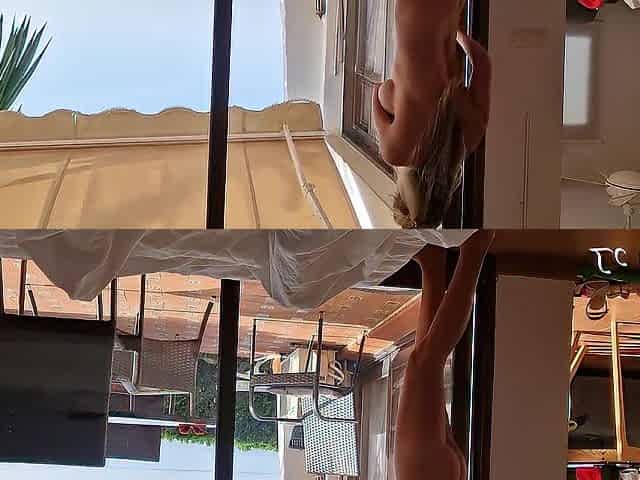 Real Amateur Pair on their summer vacation having enjoyment centre of the day - sharing real moments