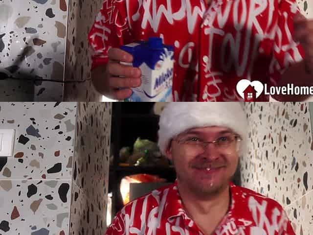 Our Naughty Christmas Kitchen Fuck Gets Exposed and She Loves It Rough