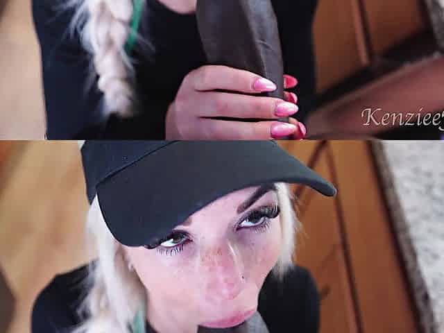 Breasty Starbucks Barista Squirts All Over BBC And Swallows Cum During Her Shift!!!