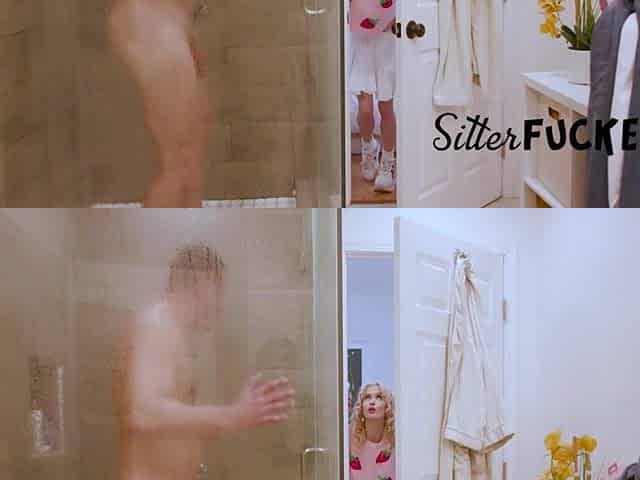 Babysitter Spies On DILF Taking A Shower- Emma Rosie, Danny Mountain