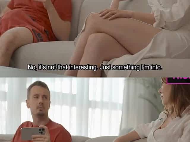 What If Stepmom Catches Stepson Jerking On Couch?! Joins For Mutual Sucks Hard Fucks With Facial