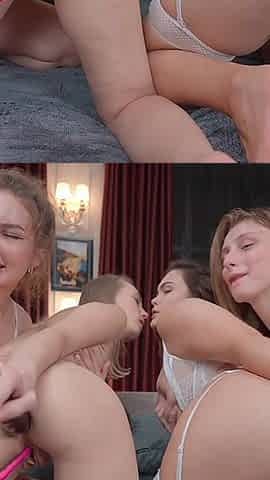 Five Girls Crazy Lesbian Orgy Part 2