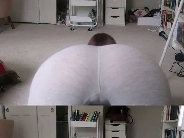 Amateur couple webcam ass sliding into that big ass