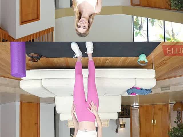 Casting Tiny American Amateur College Girl Little in Yoga Pants