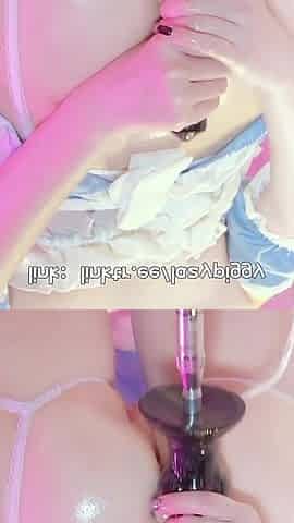 Cosplay Masturbation, Thrusting Dildo, Pile Driving, Creampie