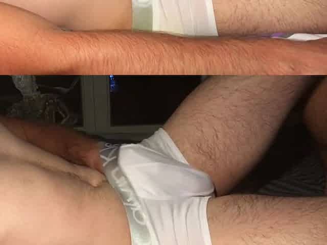 male masturbate in daybed - HD